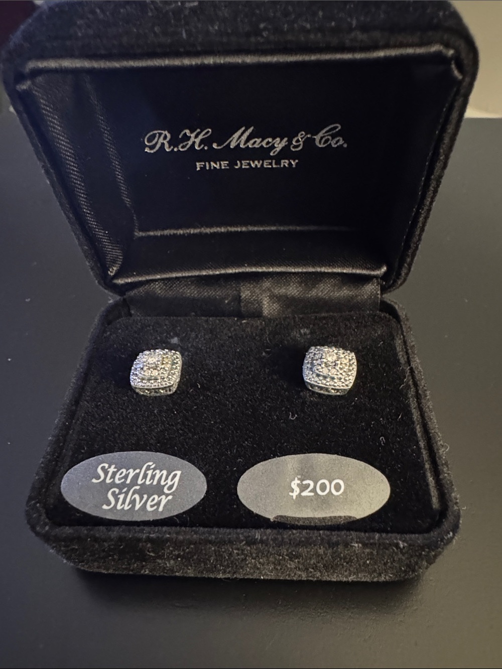 Sterling silver stud earrings